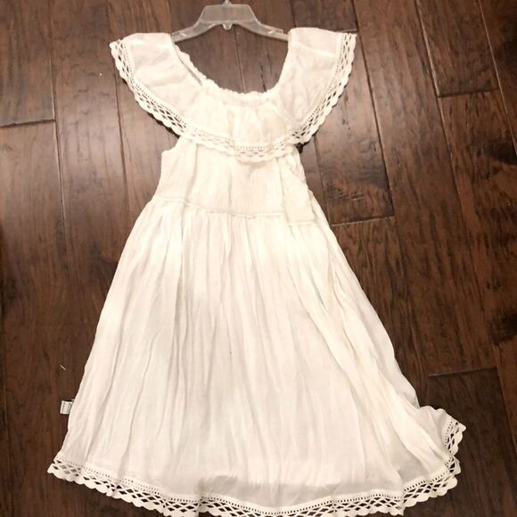 COPY - COPY - COPY - Off shoulder white dress worn once - Picture 1 of 1